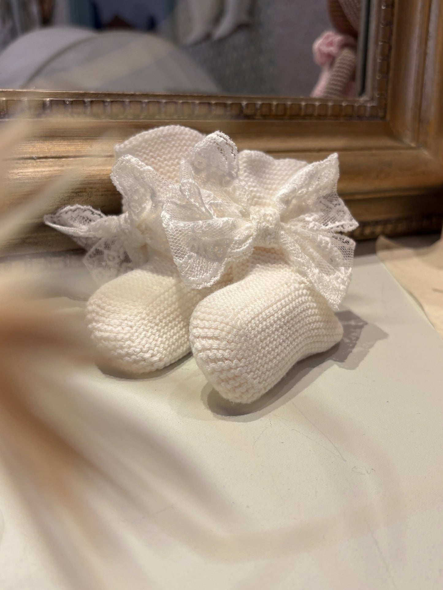 Chaussons dentelle Les Enfantines
