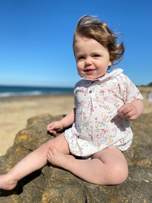 Barboteuse calao papillons Les Enfantines