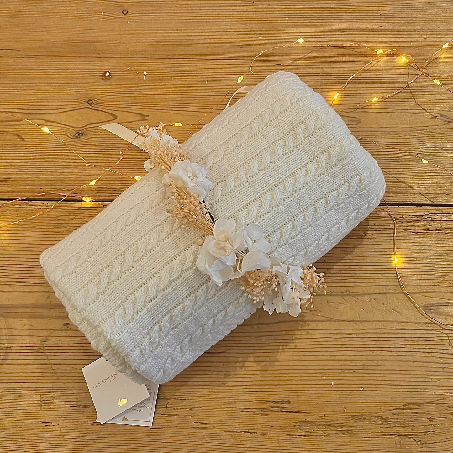 Couverture Marmotte Blanc eclatant Les Enfantines