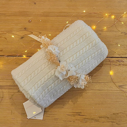 Couverture Marmotte Blanc eclatant Les Enfantines