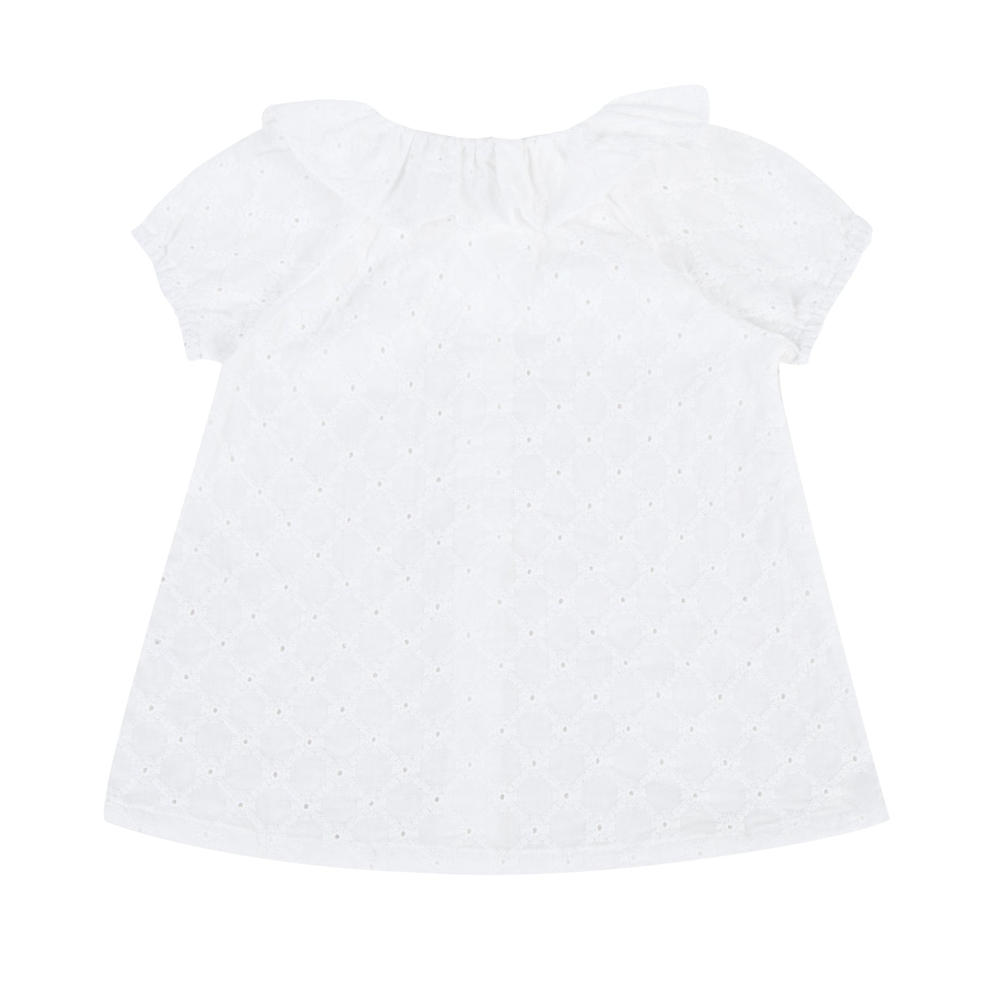 Blouse coquerelle damier blanc Les Enfantines