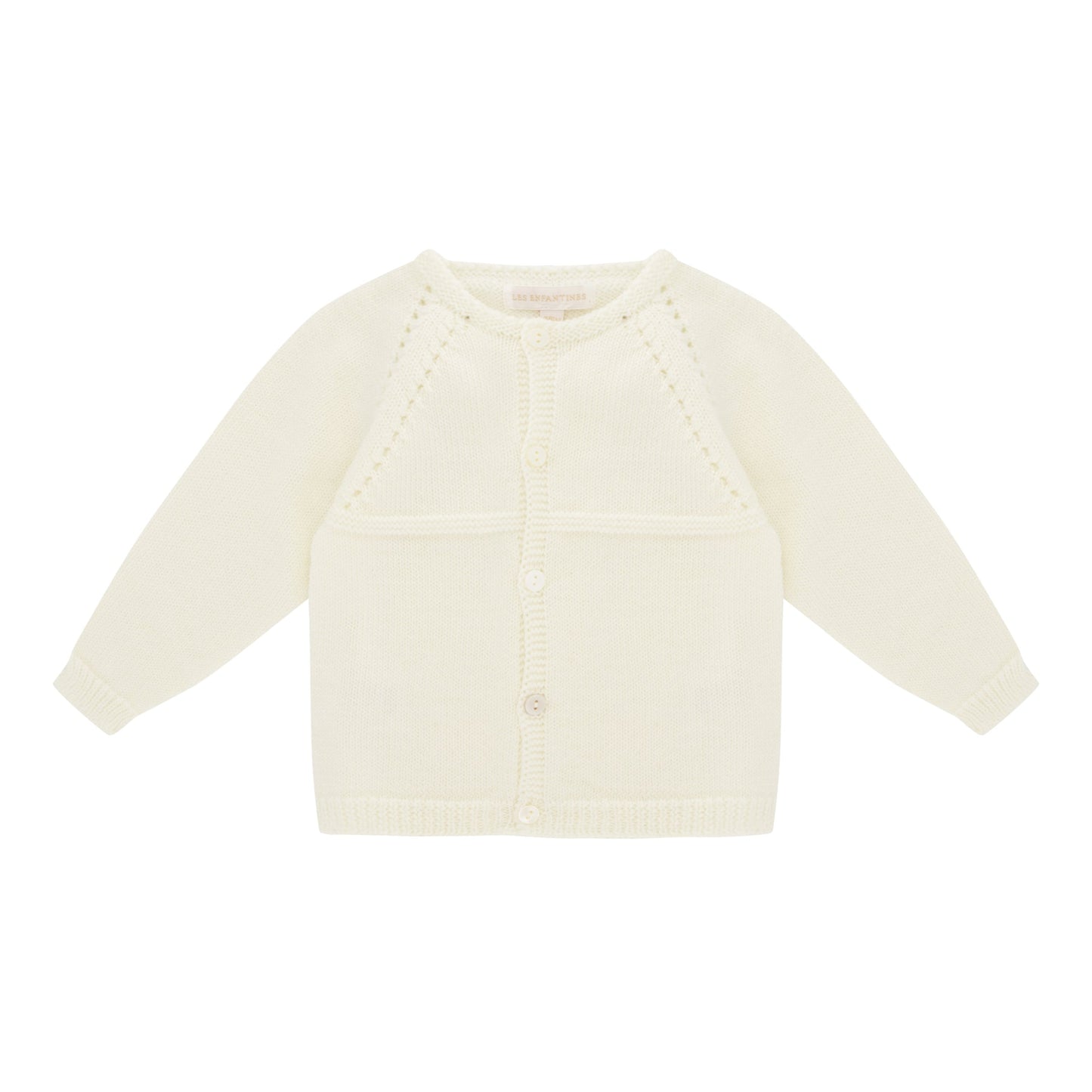 Cardigan chevreuil blanc eclatant Les Enfantines