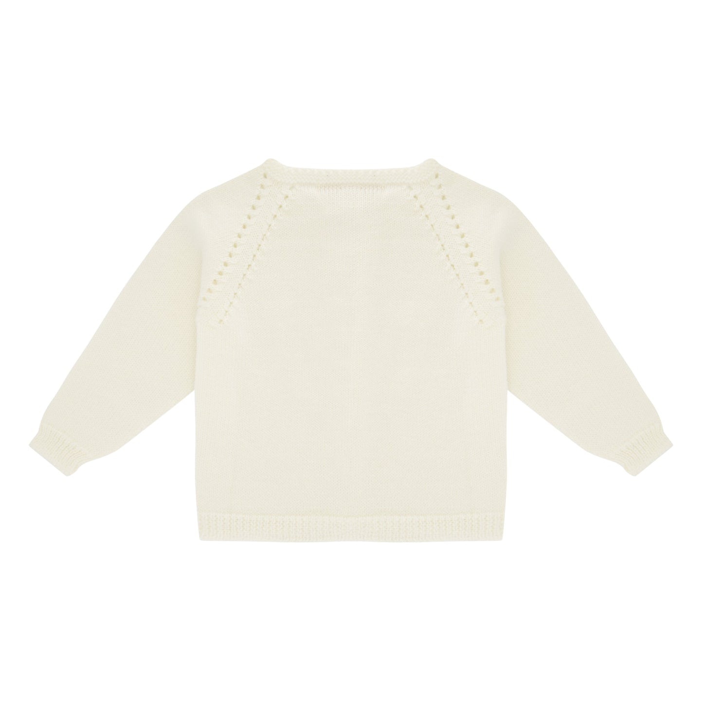 Cardigan chevreuil blanc eclatant Les Enfantines