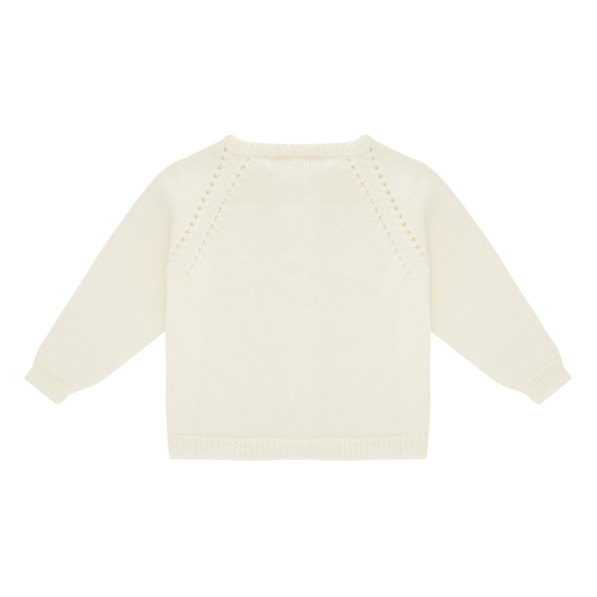 Cardigan chevreuil blanc eclatant Les Enfantines