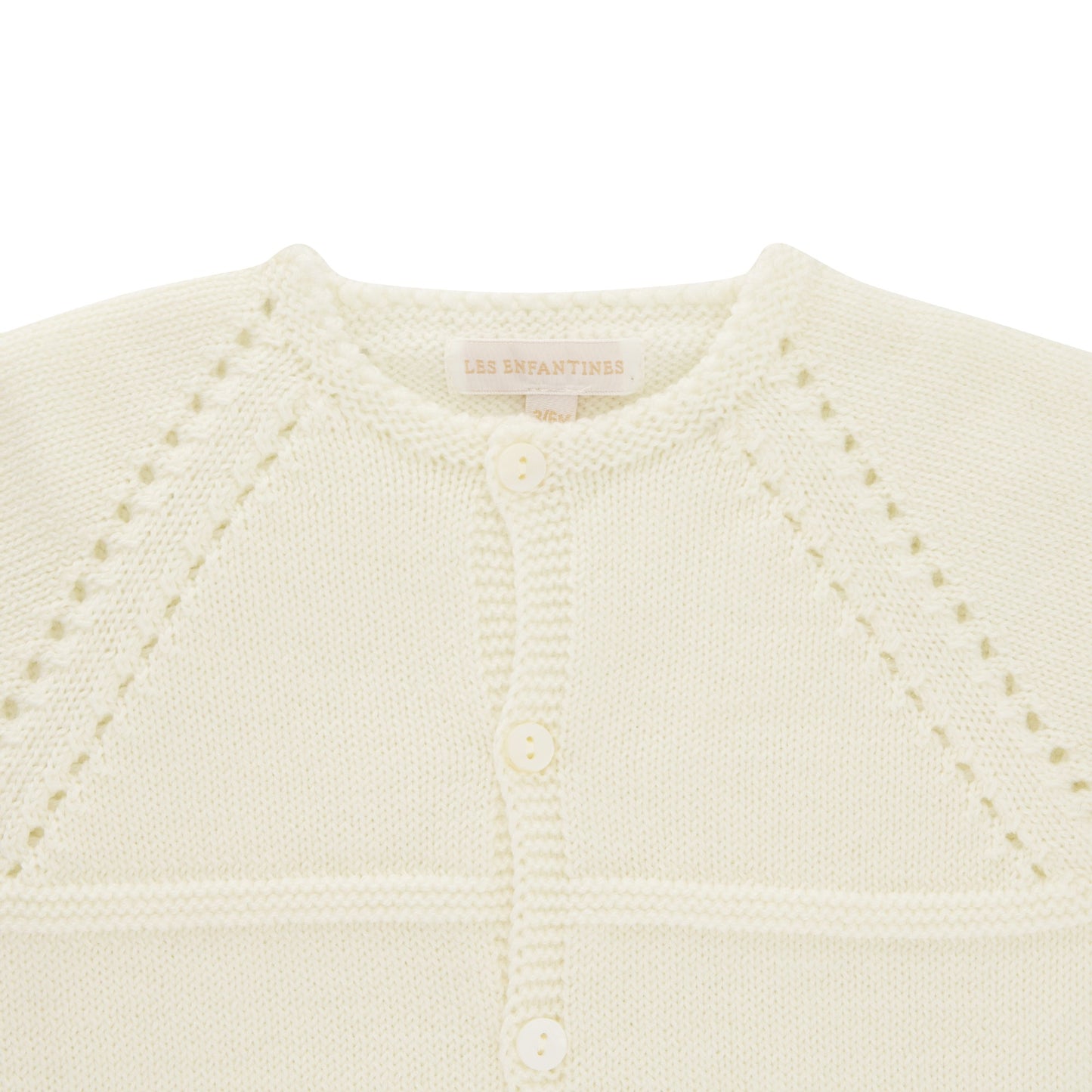 Cardigan chevreuil blanc eclatant Les Enfantines