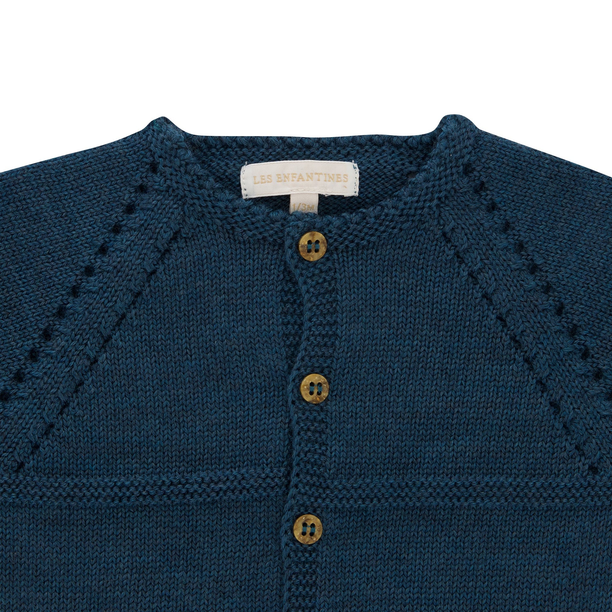 Cardigan chevreuil vert sapin les enfantines
