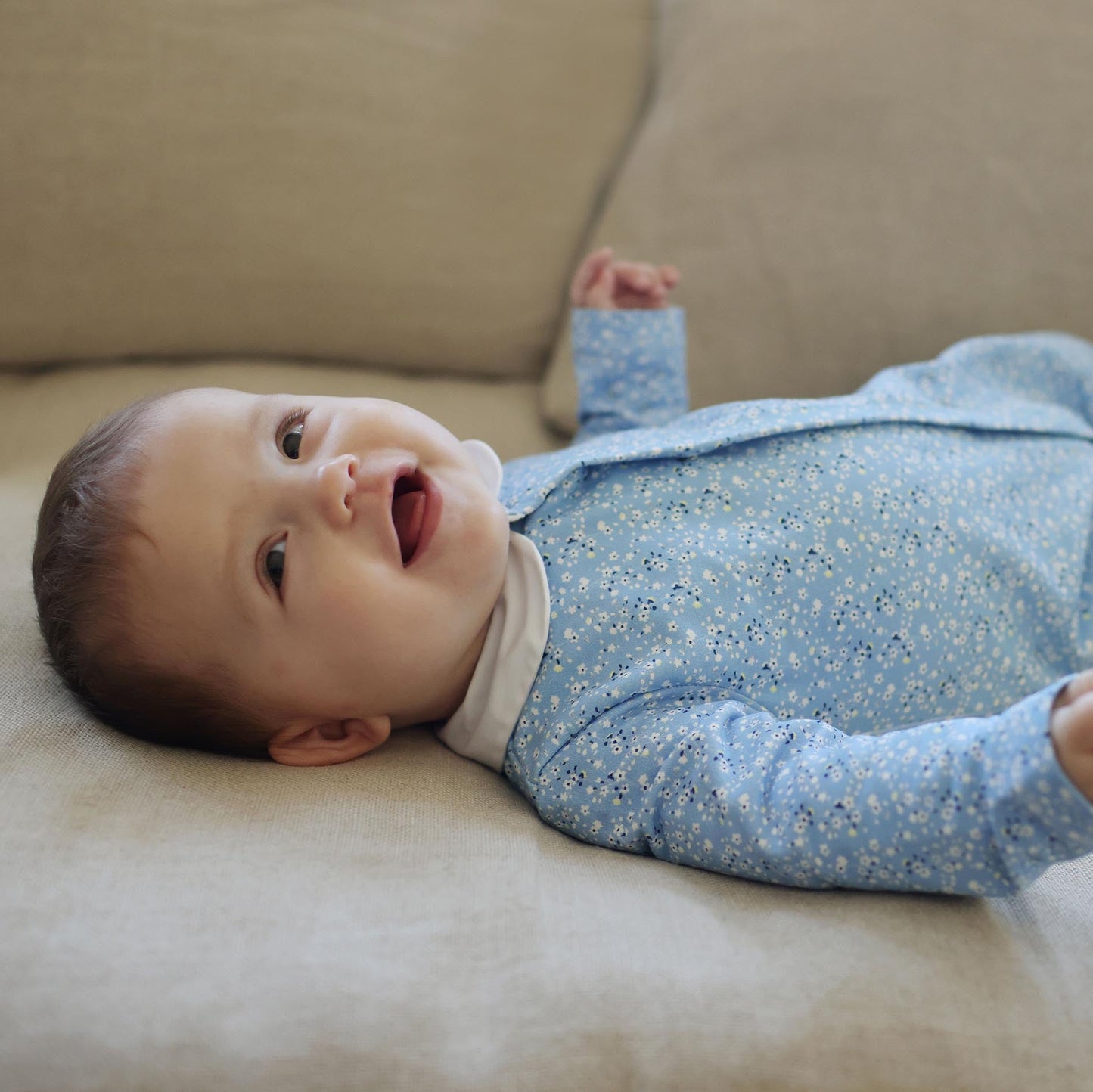 Pyjama éléphant jersey agapanthe Les Enfantines
