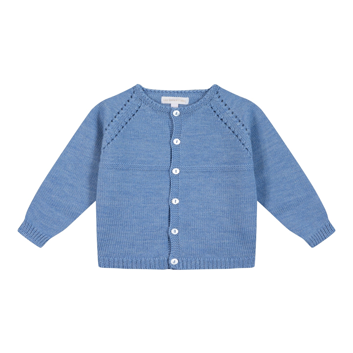 Cardigan chevreuil bleu nuage