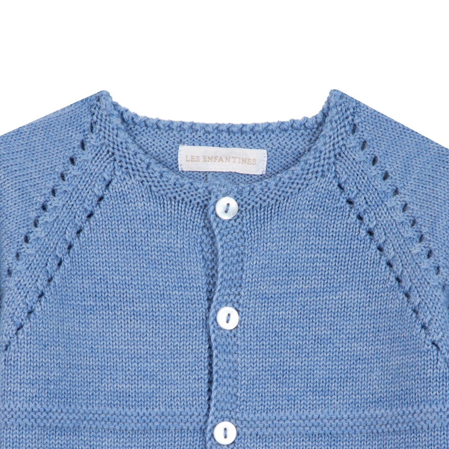 Cardigan chevreuil bleu nuage