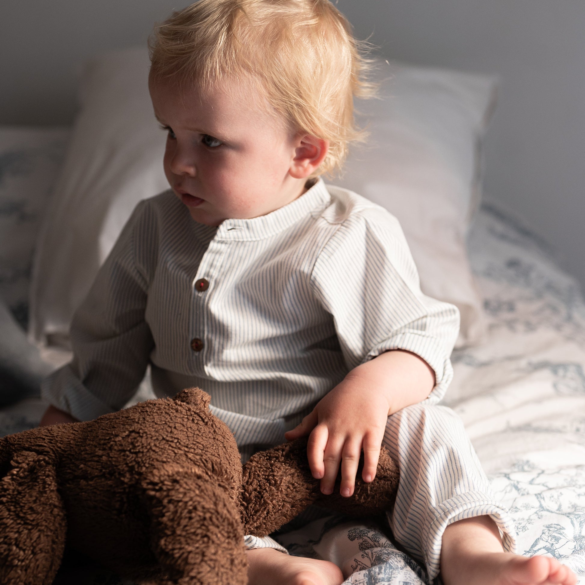 pyjama loir rayures azur les enfantines