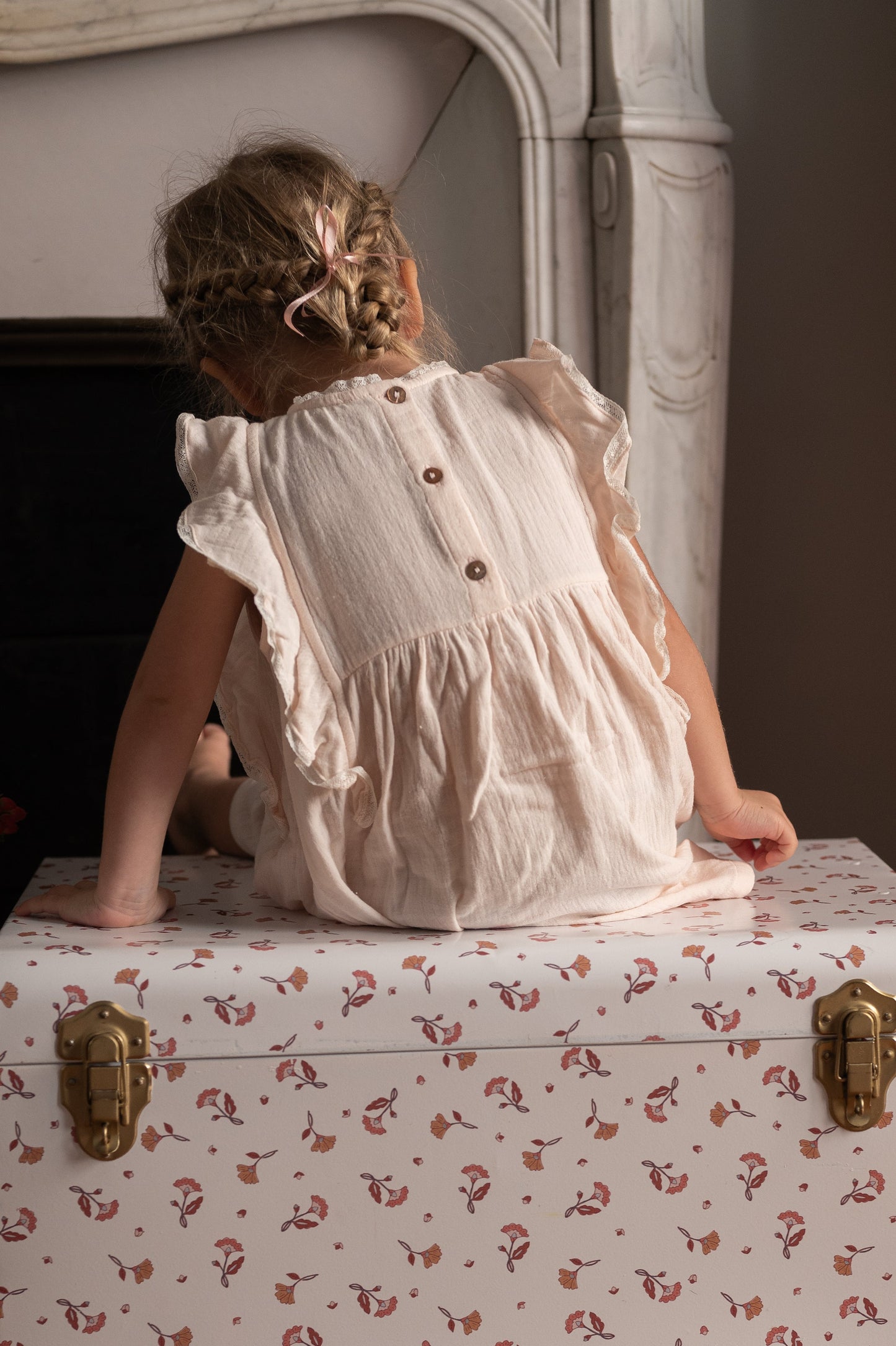 Robe chaton gaze pétale Les Enfantines