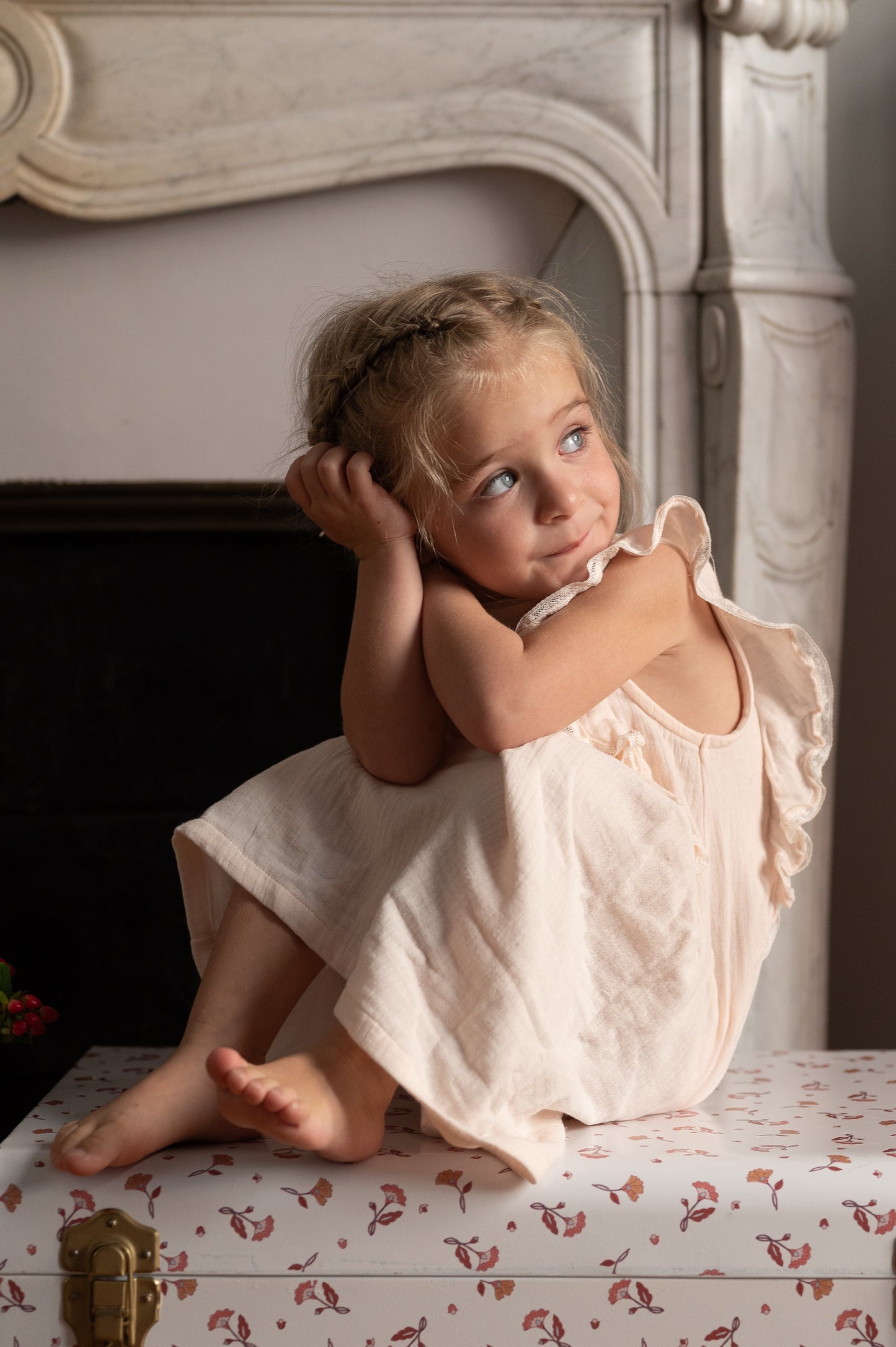 Robe chaton gaze pétale Les Enfantines
