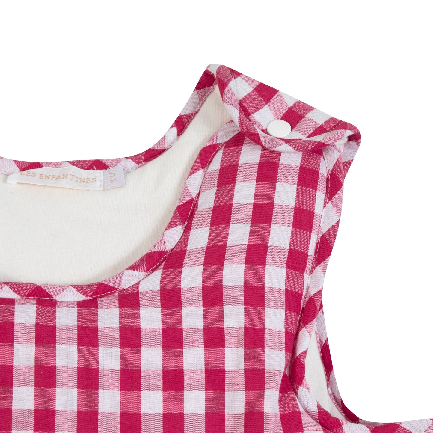 Gigoteuse Vichy framboise Les Enfantines