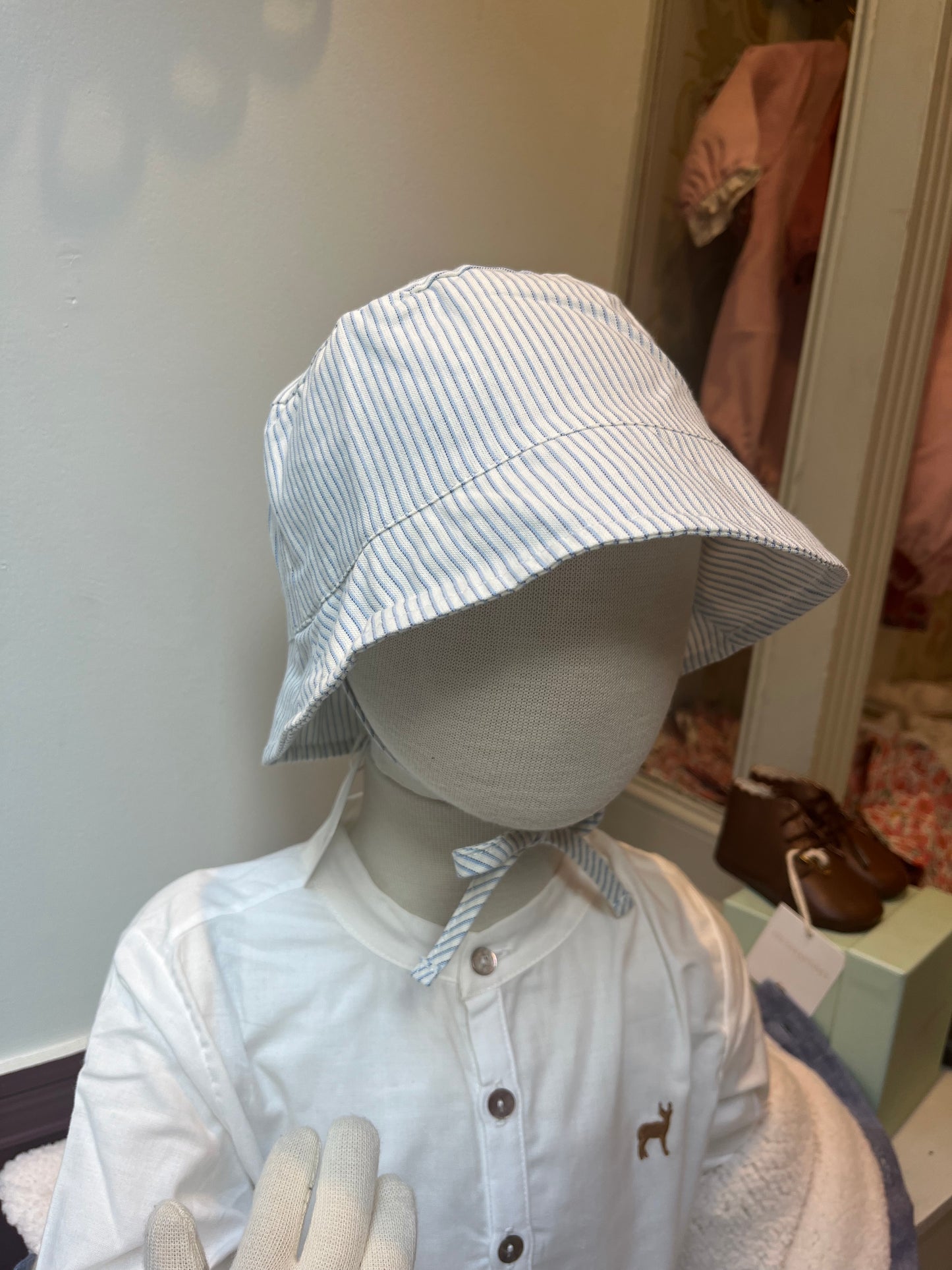 Chapeau alouette rayure azur Les Enfantines