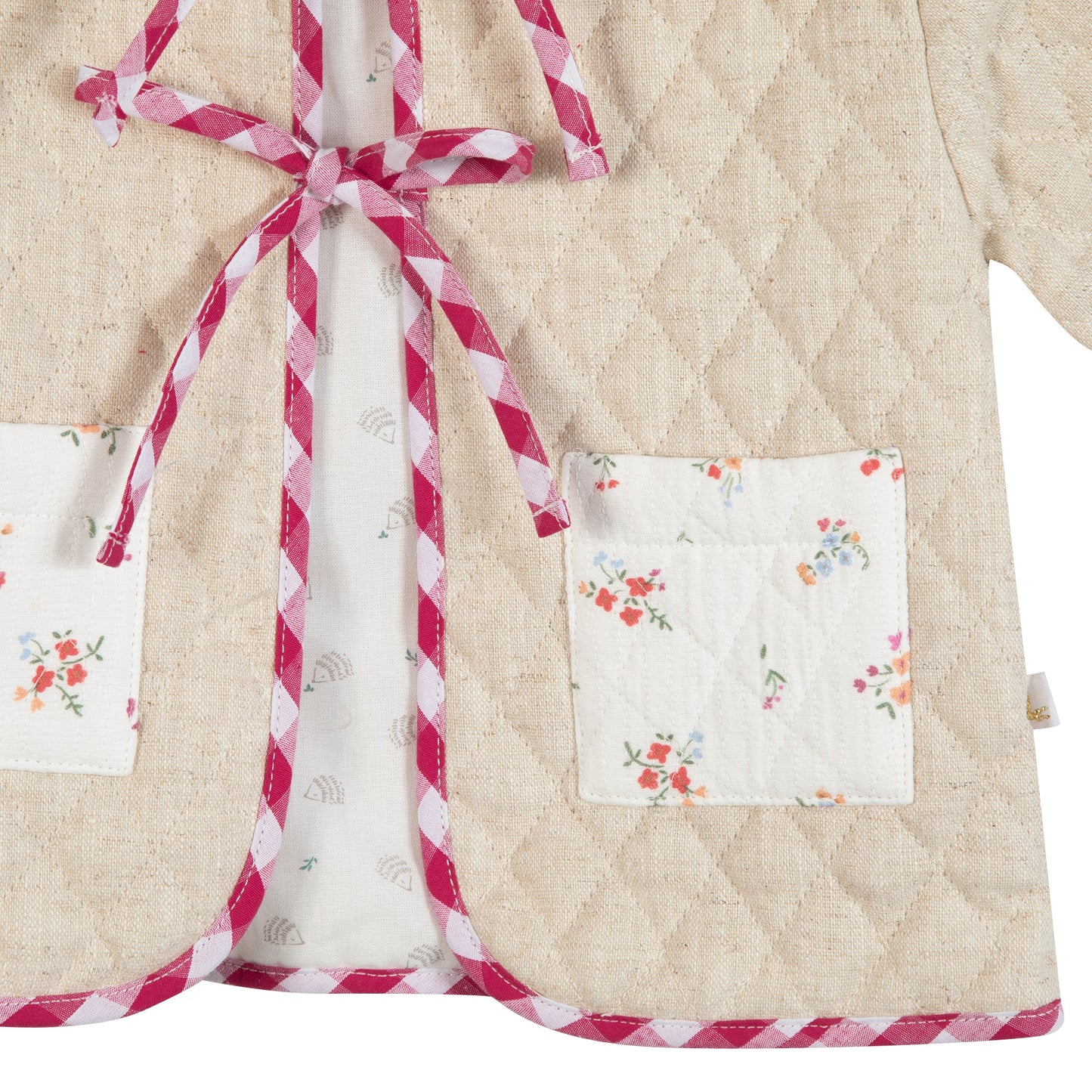 Veste patchwork fleurie les enfantines