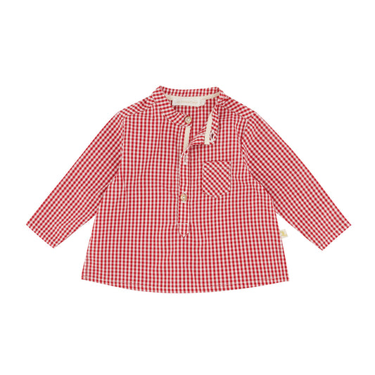 Blouse frelon vichy pivoine les enfantines