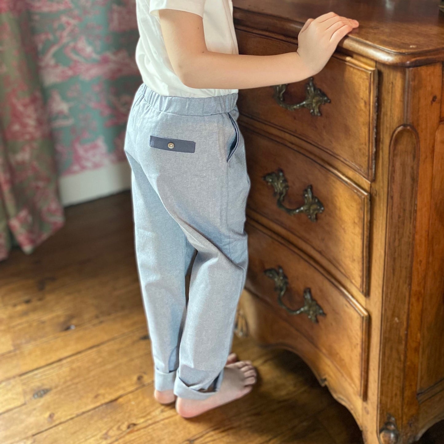 Pantalon belette toile jean Les Enfantines