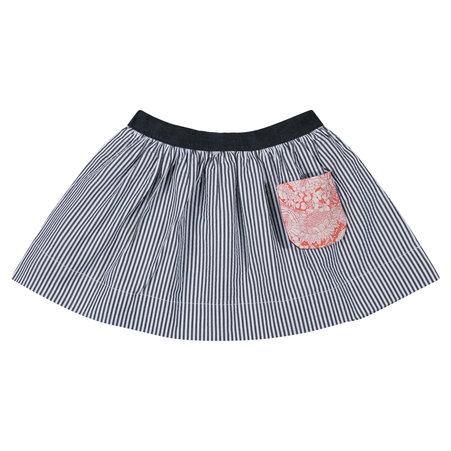 Jupe seersucker marine Les Enfantines