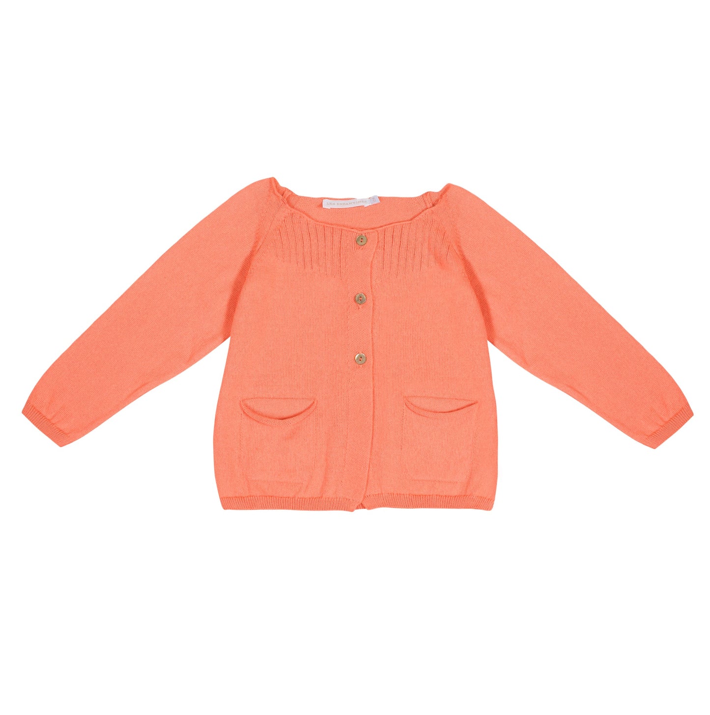 Cardigan puce abricot Les Enfantines