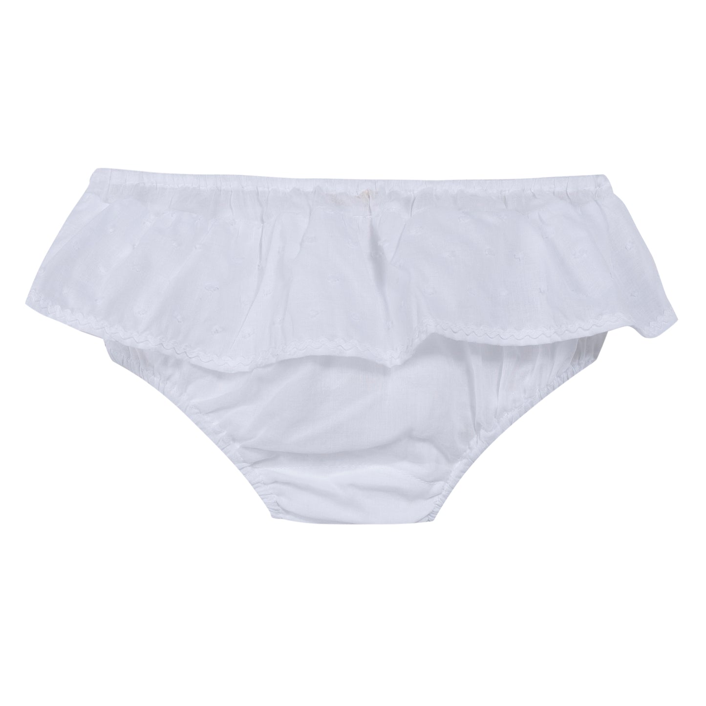 Cache couche moineau plumetis blanc les enfantines
