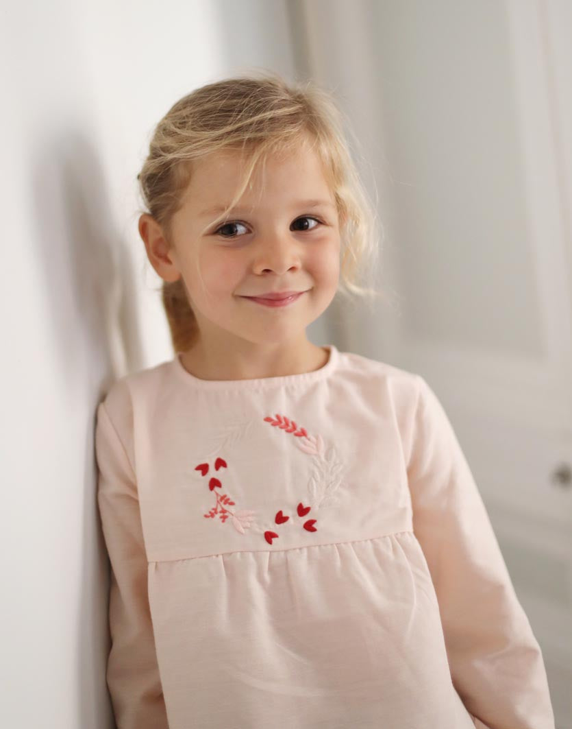 Blouse Dauphin rose pale Les Enfantines