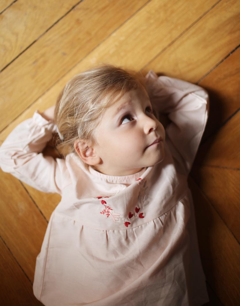 Blouse Dauphin rose pale Les Enfantines