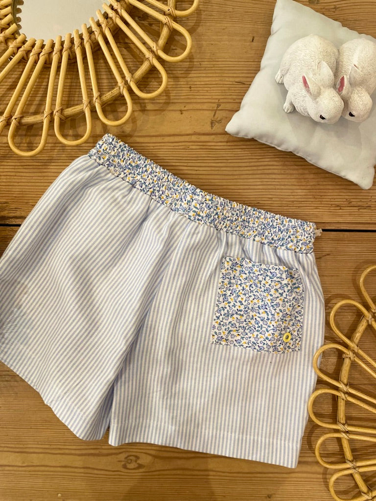 Maillot de bain dindon rayures Azur Les Enfantines