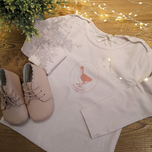 T-shirt manchot rose pâle Les Enfantines
