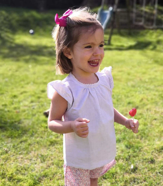 Blouse Perroquet lin gris Les Enfantines