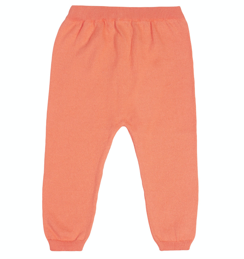 Pantalon maille abricot Les Enfantines