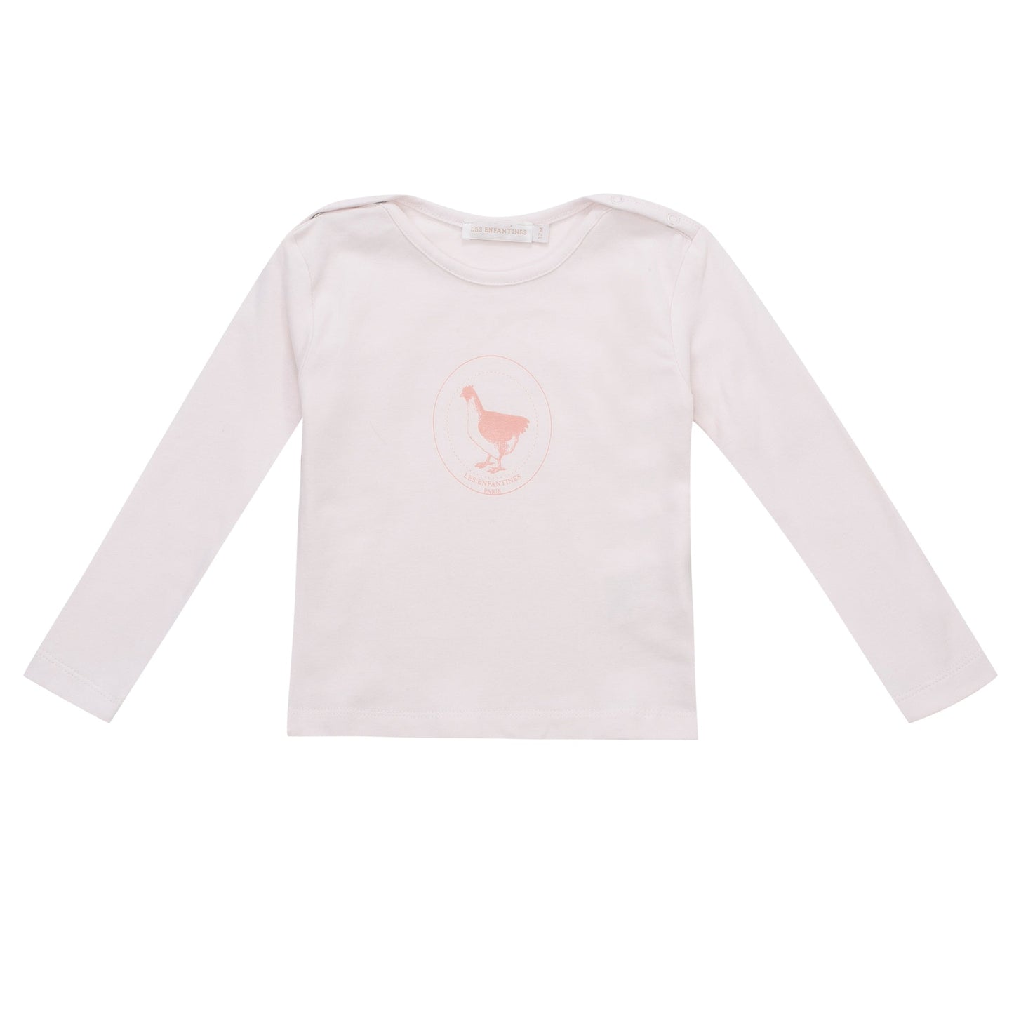 T-shirt manchot rose pâle Les Enfantines