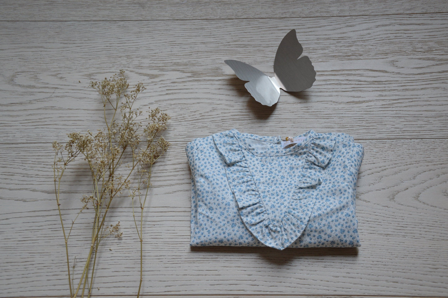 Blouse Licorne oeillets bleus Les Enfantines