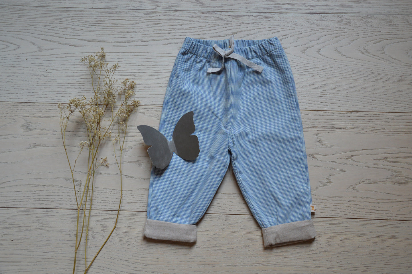 Pantalon herisson pied de poule orage les enfantines