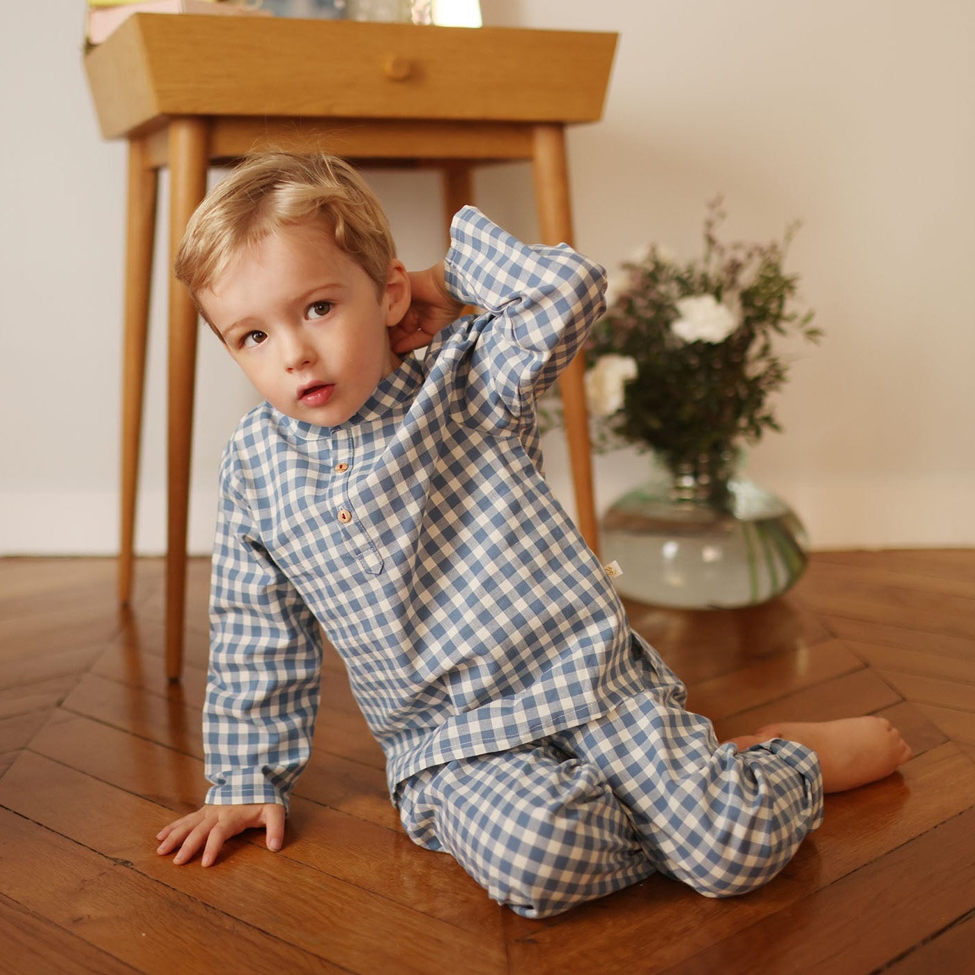 Pyjama Loir carreaux orage Les Enfantines