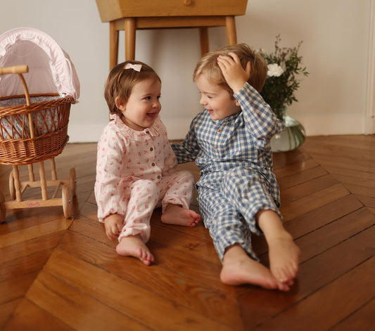 Pyjama Loir carreaux orage Les Enfantines