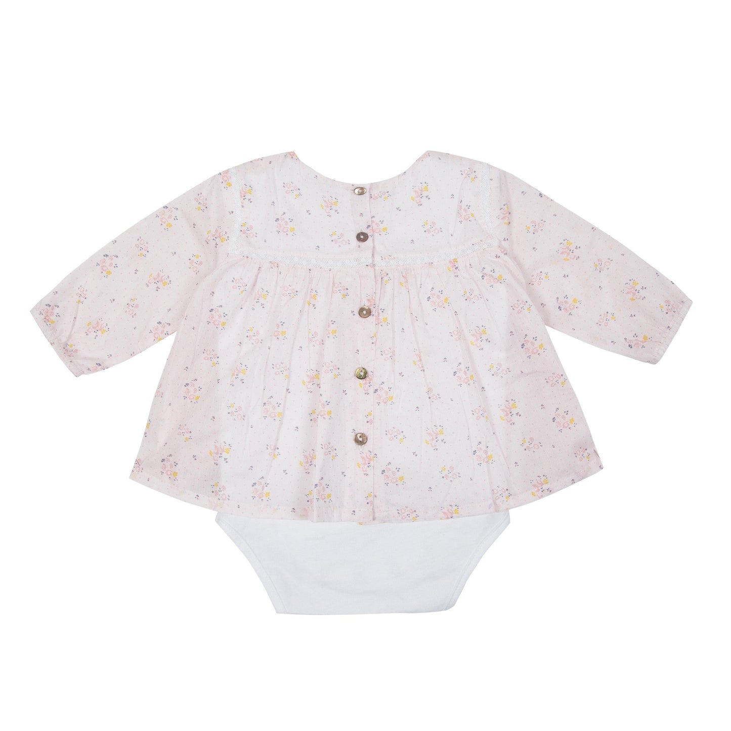 Body et Blouse Aigrette Fleurs vintage Les Enfantines