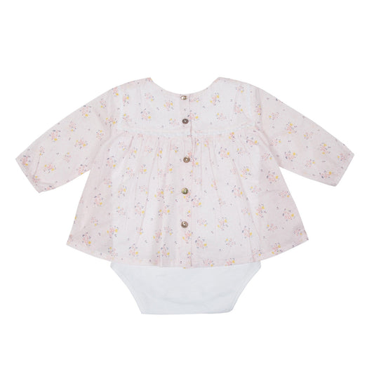 Body et Blouse Aigrette Fleurs vintage Les Enfantines