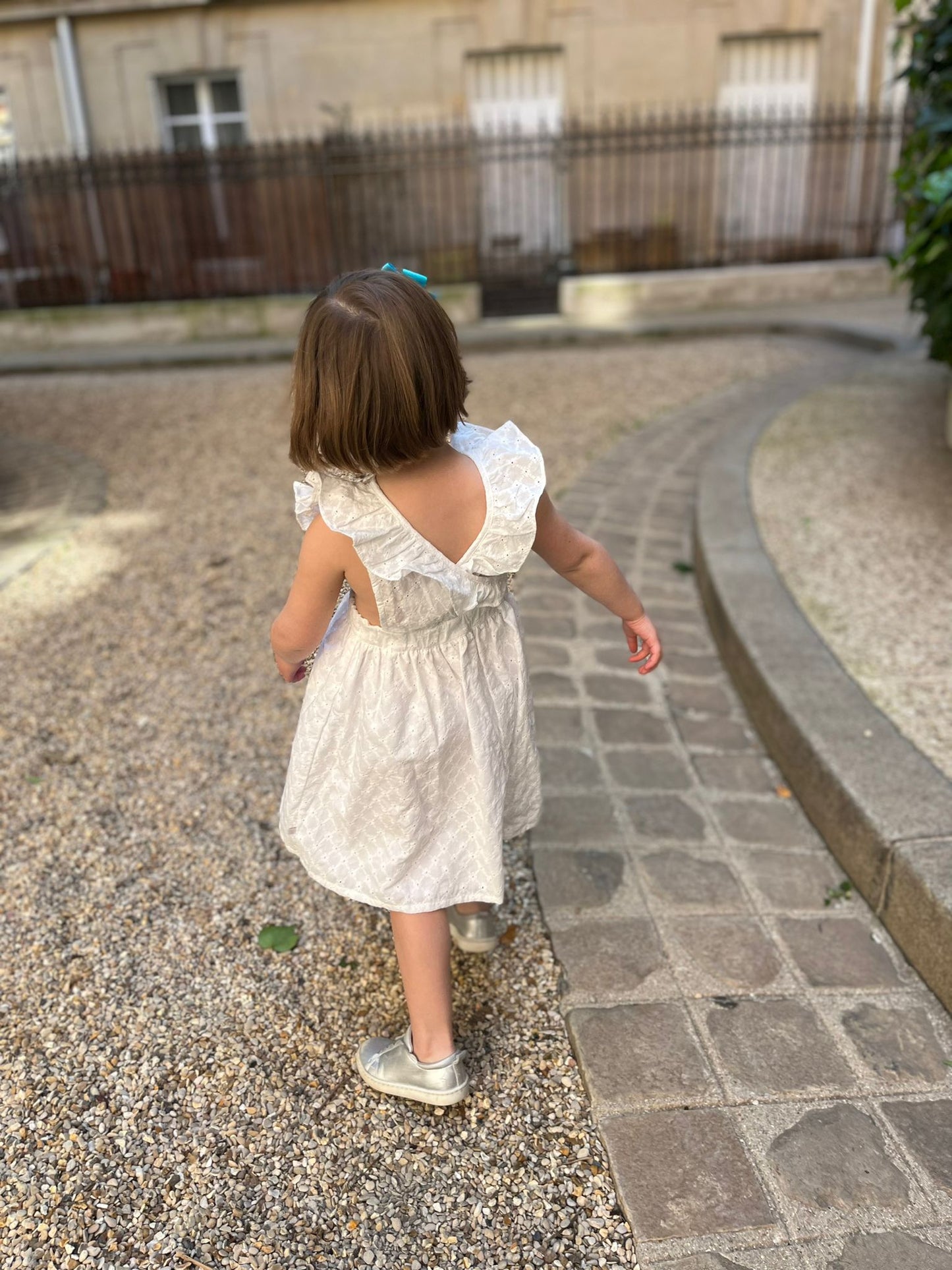 Robe autruche Damier blanc Les Enfantines
