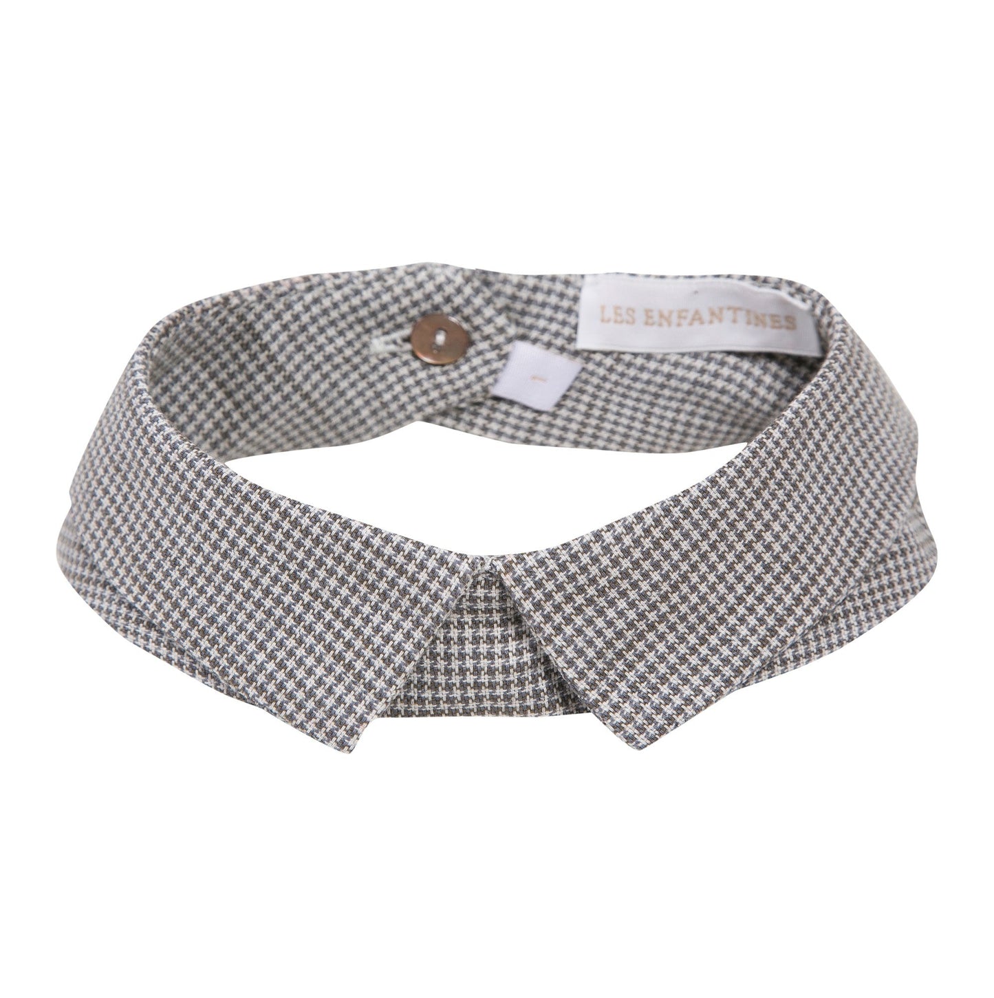 Col Leon pied de poule gris Les Enfantines