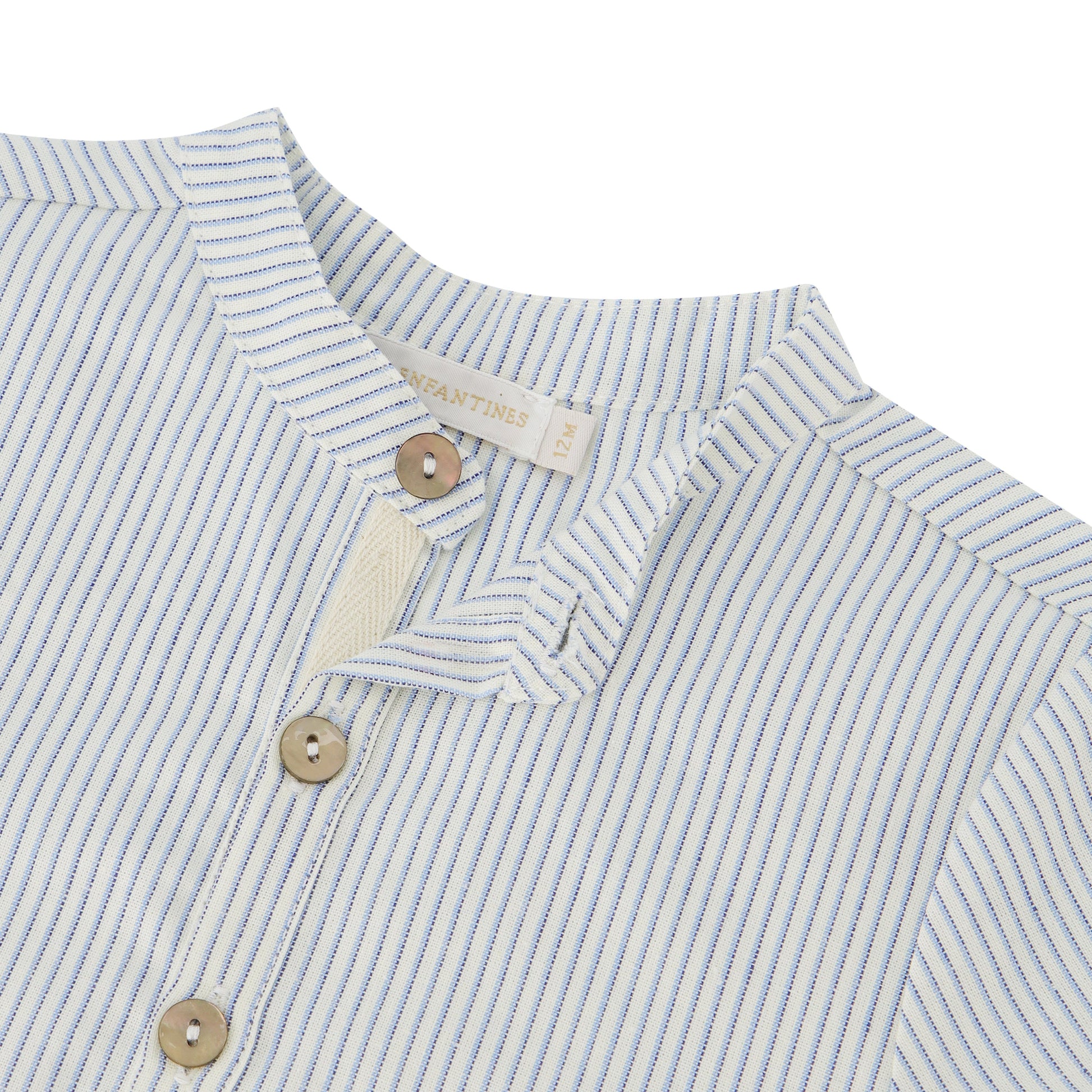 Blouse Bourdon rayures azur Les Enfantines