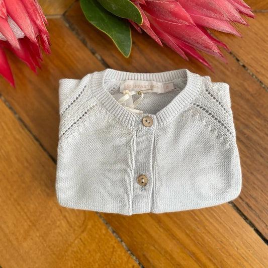 Cardigan Coccinelle Bleu ciel les enfantines