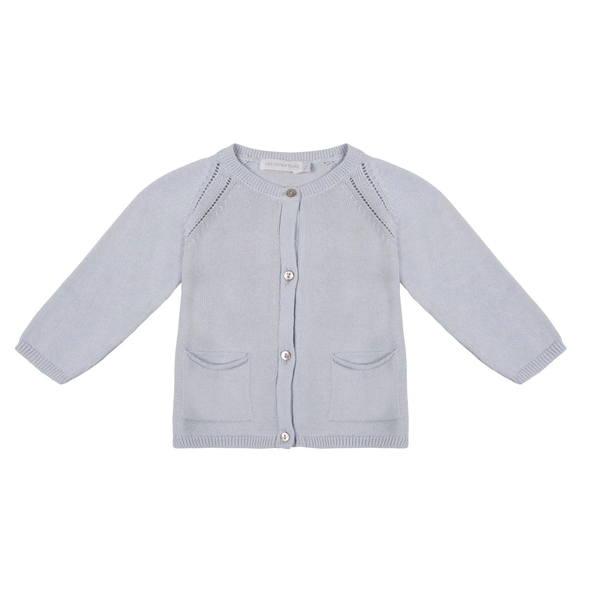 Cardigan Coccinelle Bleu ciel les enfantines
