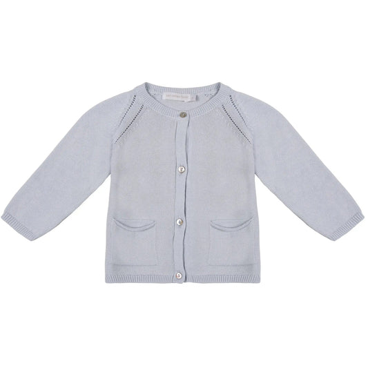Cardigan Coccinelle Bleu ciel les enfantines