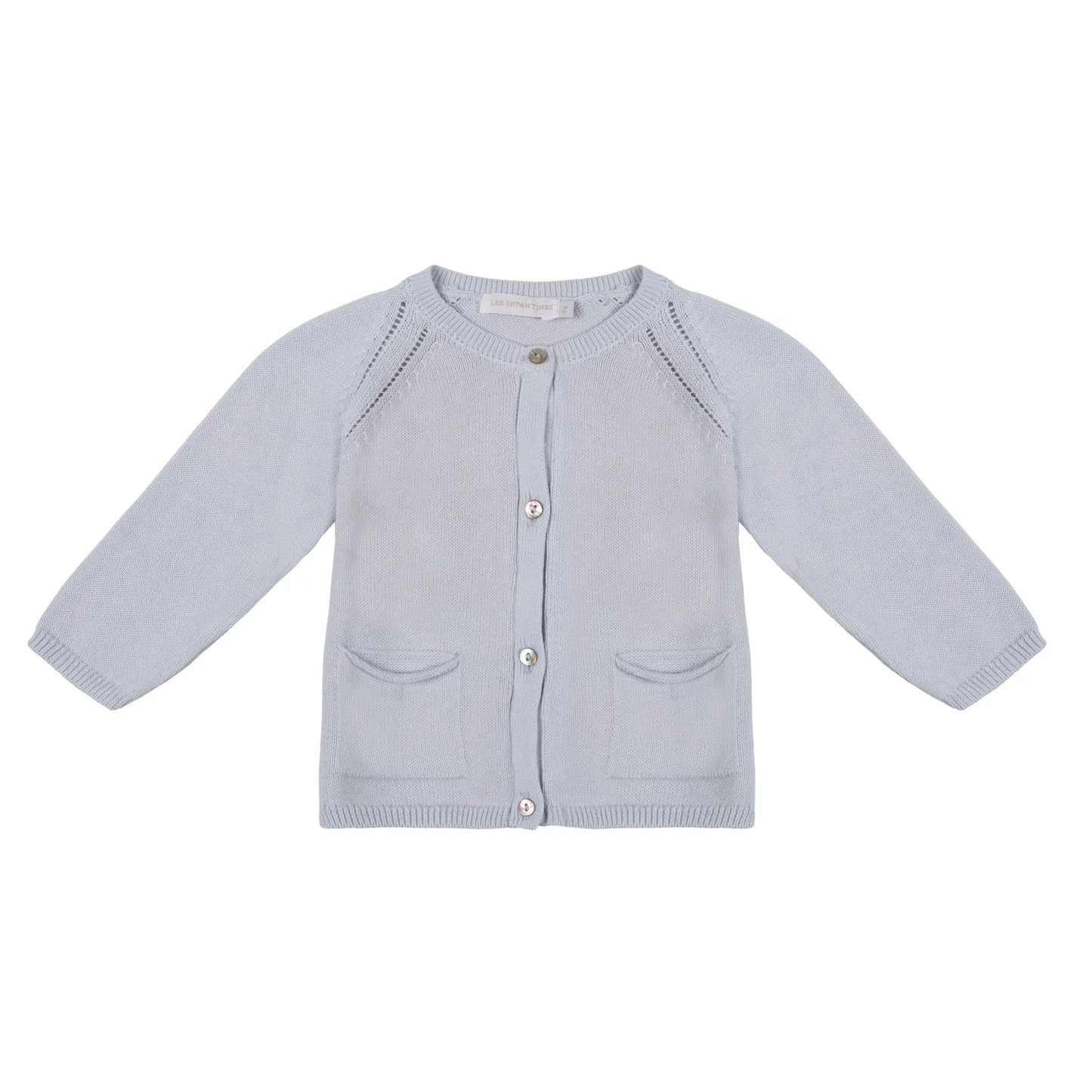 Cardigan Coccinelle Bleu ciel les enfantines