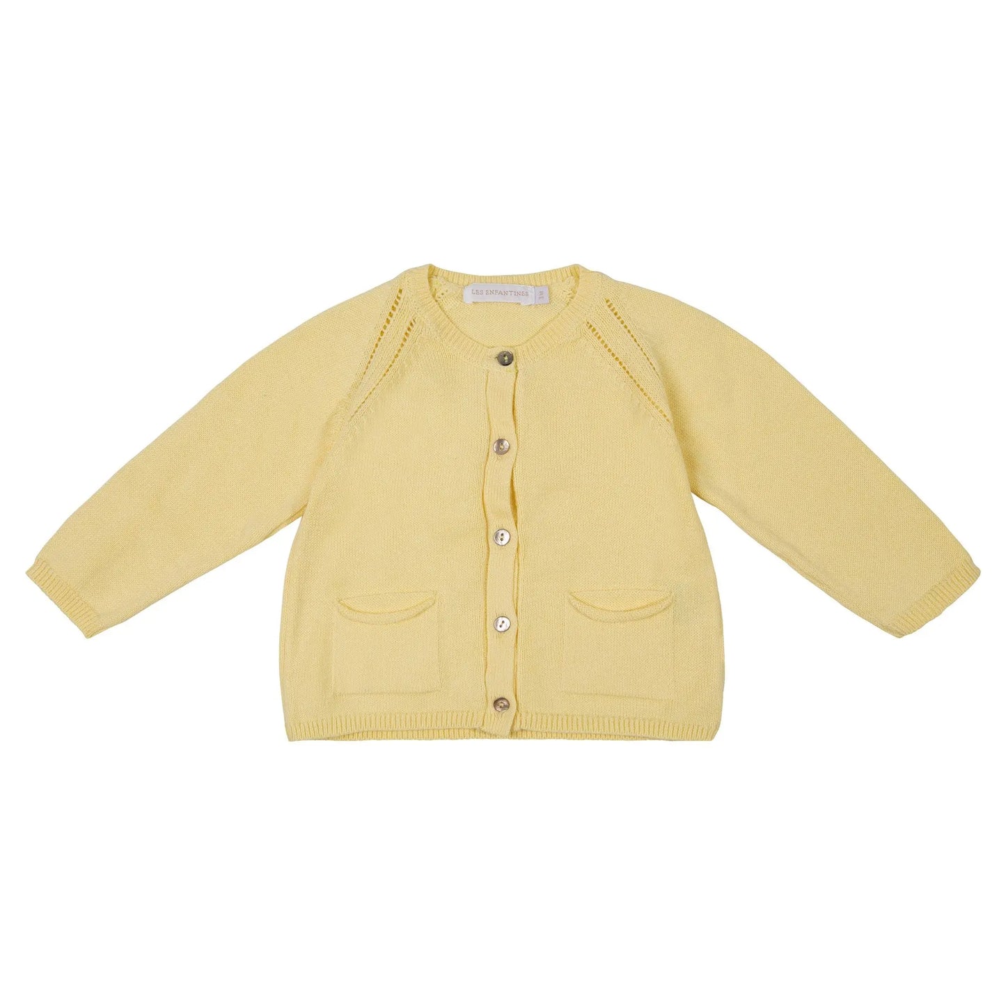 Cardigan Coccinelle Jaune paille les enfantines