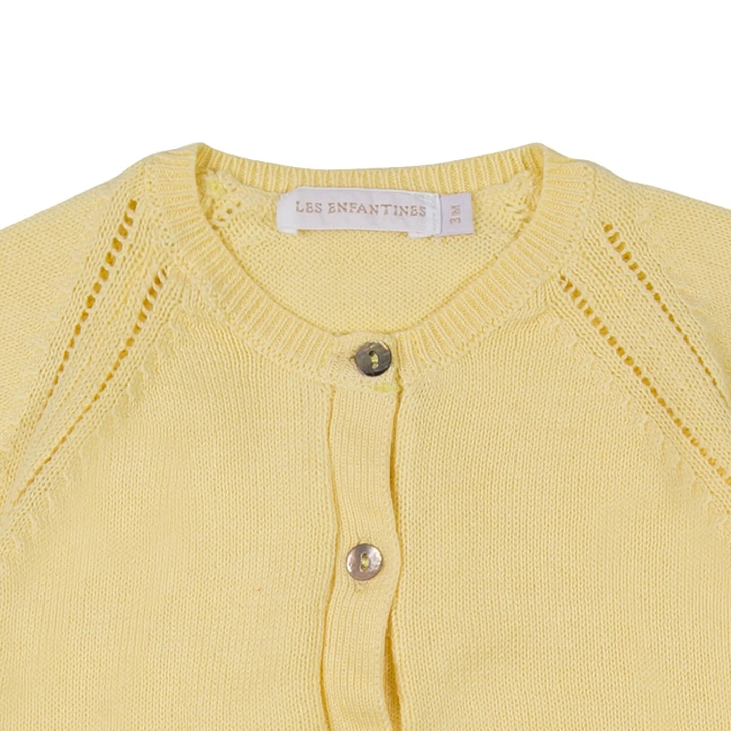 Cardigan Coccinelle Jaune paille les enfantines