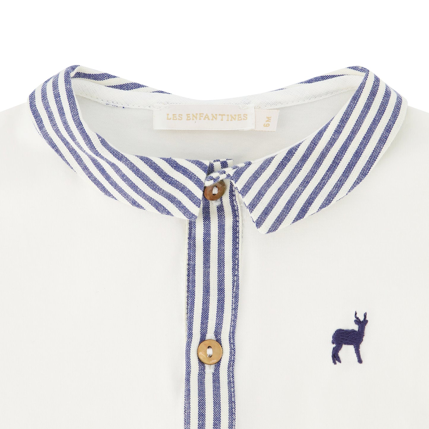 Pyjama Girafe rayures marine Les Enfantines