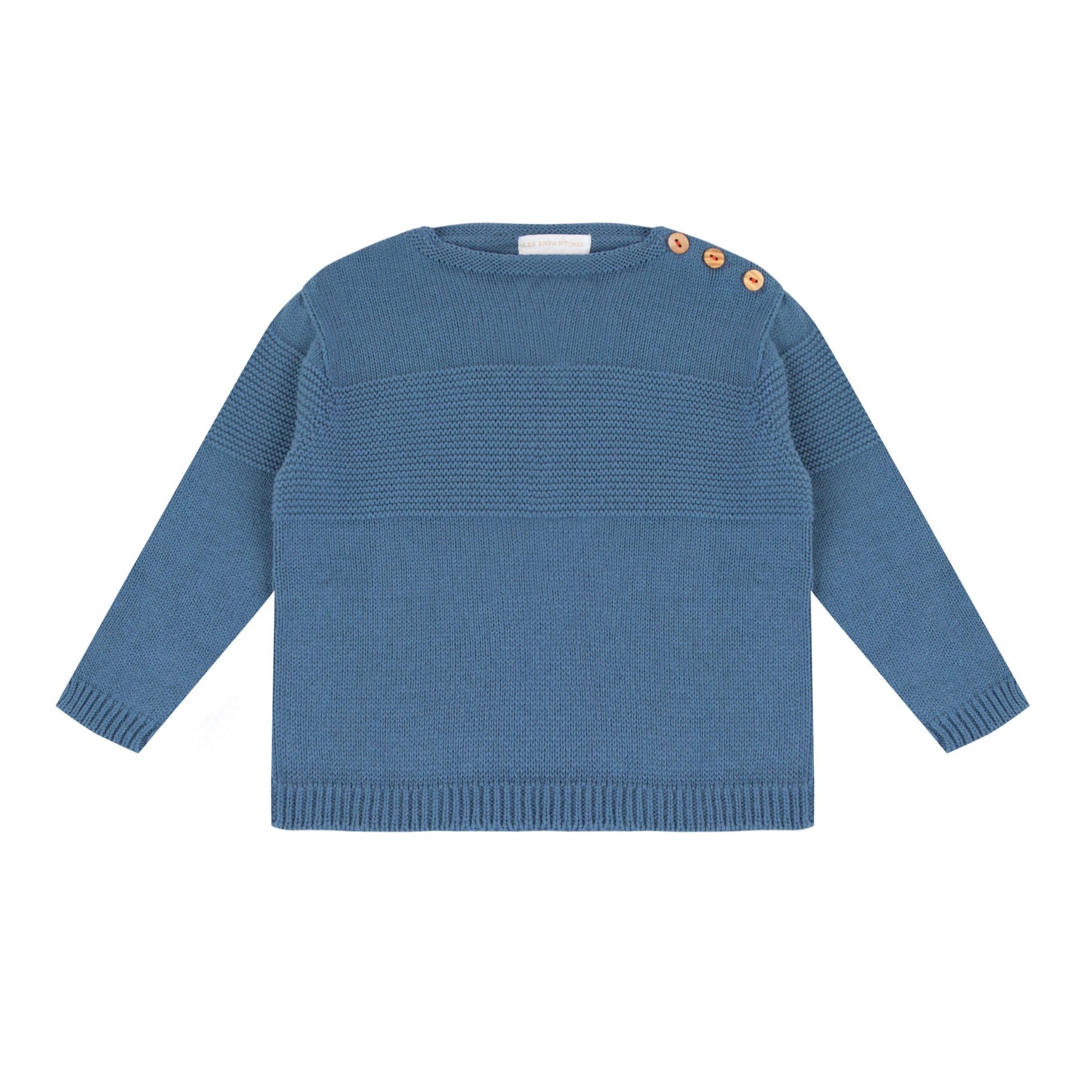 Pull mousse bleu orage Les Enfantines