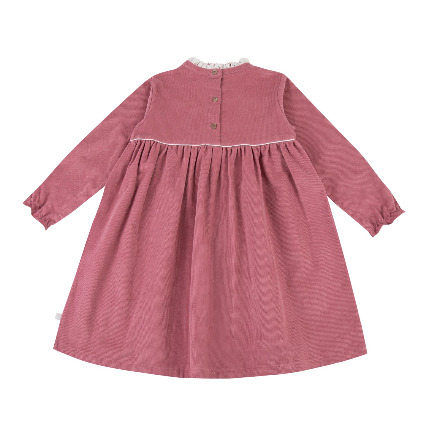 Robe heron velours vieux rose Les Enfantines