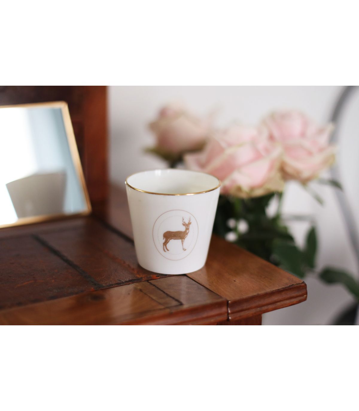 Timbale en porcelaine & or Les Enfantines